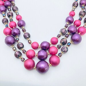 JAPAN Purple Beaded Necklace