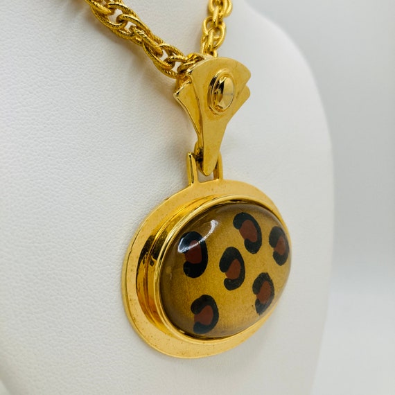 Large Leopard Print Pendant - Huge Leopard Print … - image 3