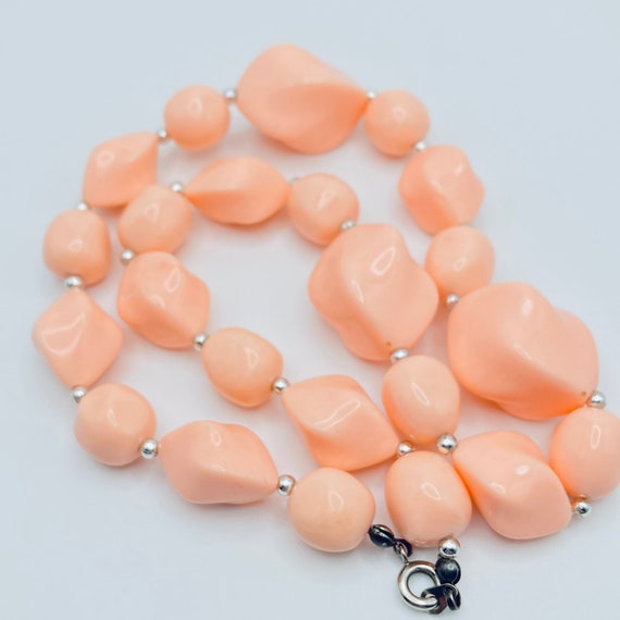 Pink Plastic Necklace - image 5