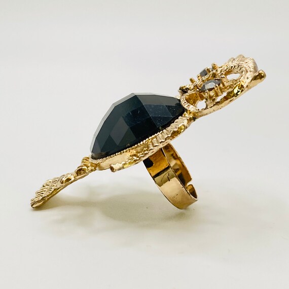 Huge Owl Statement Ring - extra large Owl Ring - … - image 8