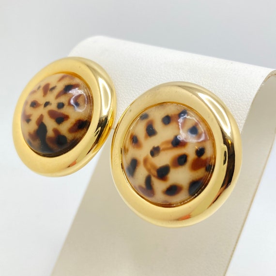 Leopard Print Earrings - Cheetah Earrings - Jagua… - image 2