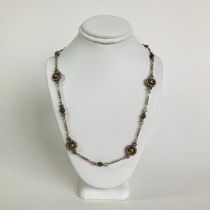 NAPIER Sunflower Necklace - Sunflower chain - 30 inch chain image 2