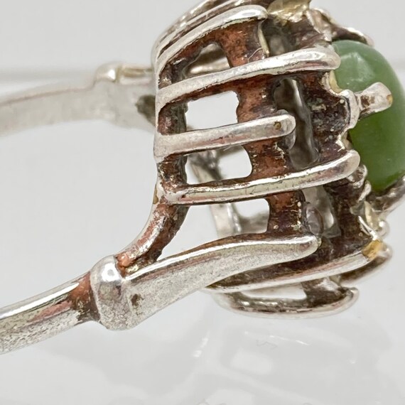 UNCAS Jade Ring - Size 7.5 vintage ring - image 10