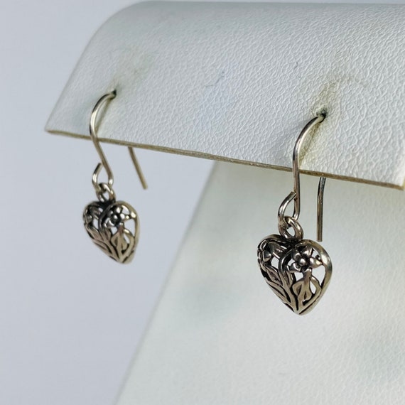 JEZLAINE Sterling Silver Heart Earrings - 925 Jez… - image 2