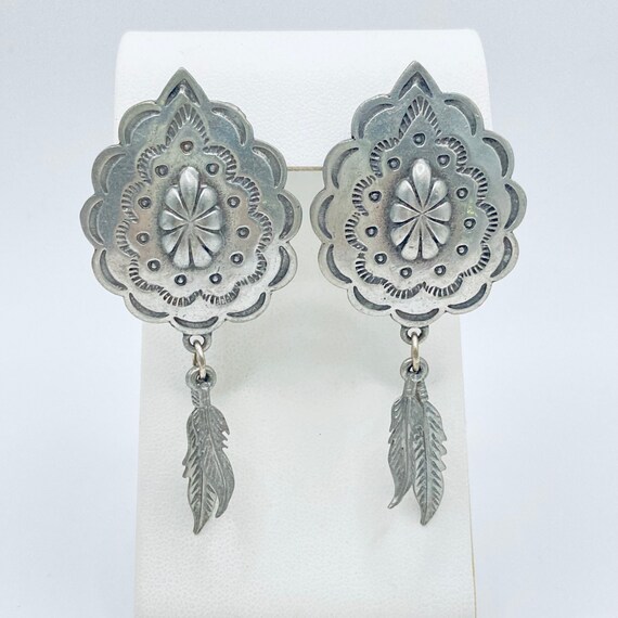 PalomaAndBianca 1988 JJ Pewter Southwestern Earrings