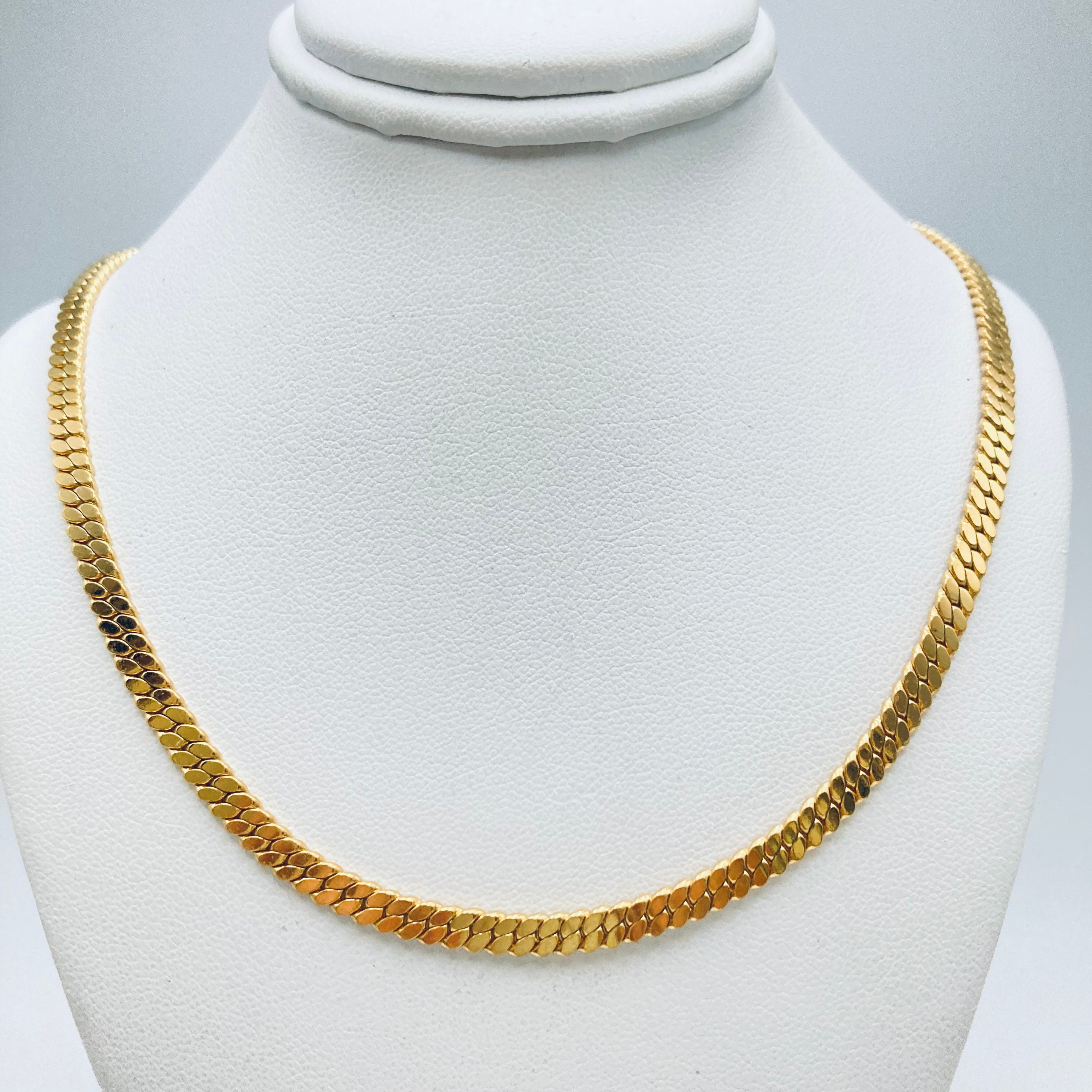 Vintage Korea Twisted Gold Chain Necklace - Etsy | Gold chain design, Gold  chains for men, Gold earrings designs