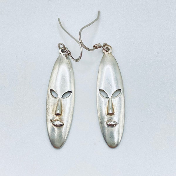Tribal Mask Earrings Etsy
