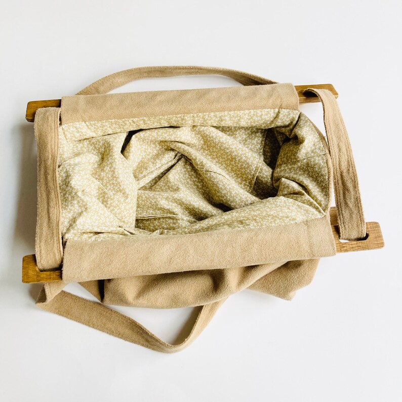 Vintage Tote Bag Handmade Tote Bag vintage fabric bag solid color tote bag canvas tote bag denim tote bag faux suede tote image 8