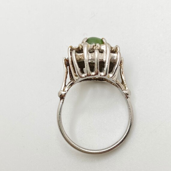 UNCAS Jade Ring - Size 7.5 vintage ring - image 7