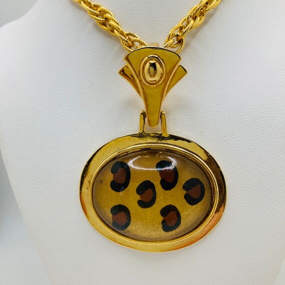 Large Leopard Print Pendant - Huge Leopard Print … - image 1