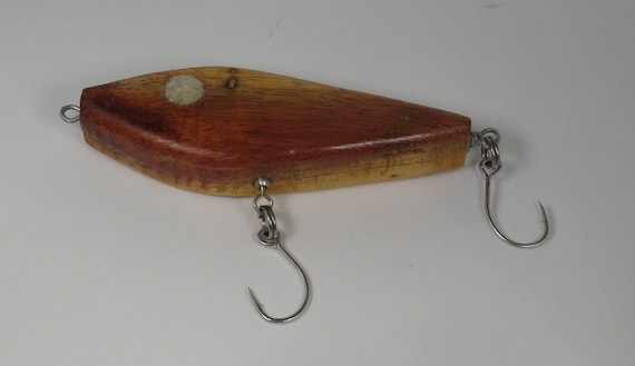 Custom Handmade Reclaimed Hawaiian Koa Wood Fishing Lure GT Popper GT Lure  Stick Bait Swim Bait 