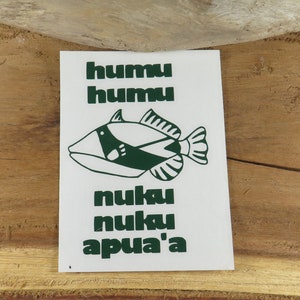 Humuhumunukunukuapua'a Vinyl Sticker | Die Cut Vinyl Decal | Permanant Vinyl Transfer | Bumper Sticker