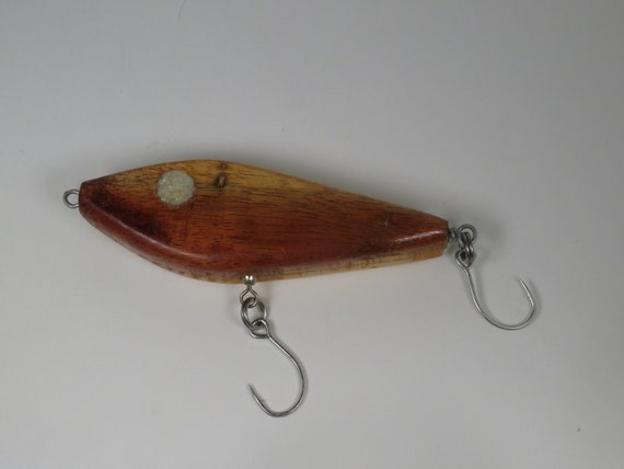 Custom Handmade Reclaimed Hawaiian Koa Wood Fishing Lure GT Popper GT Lure  Stick Bait Swim Bait 