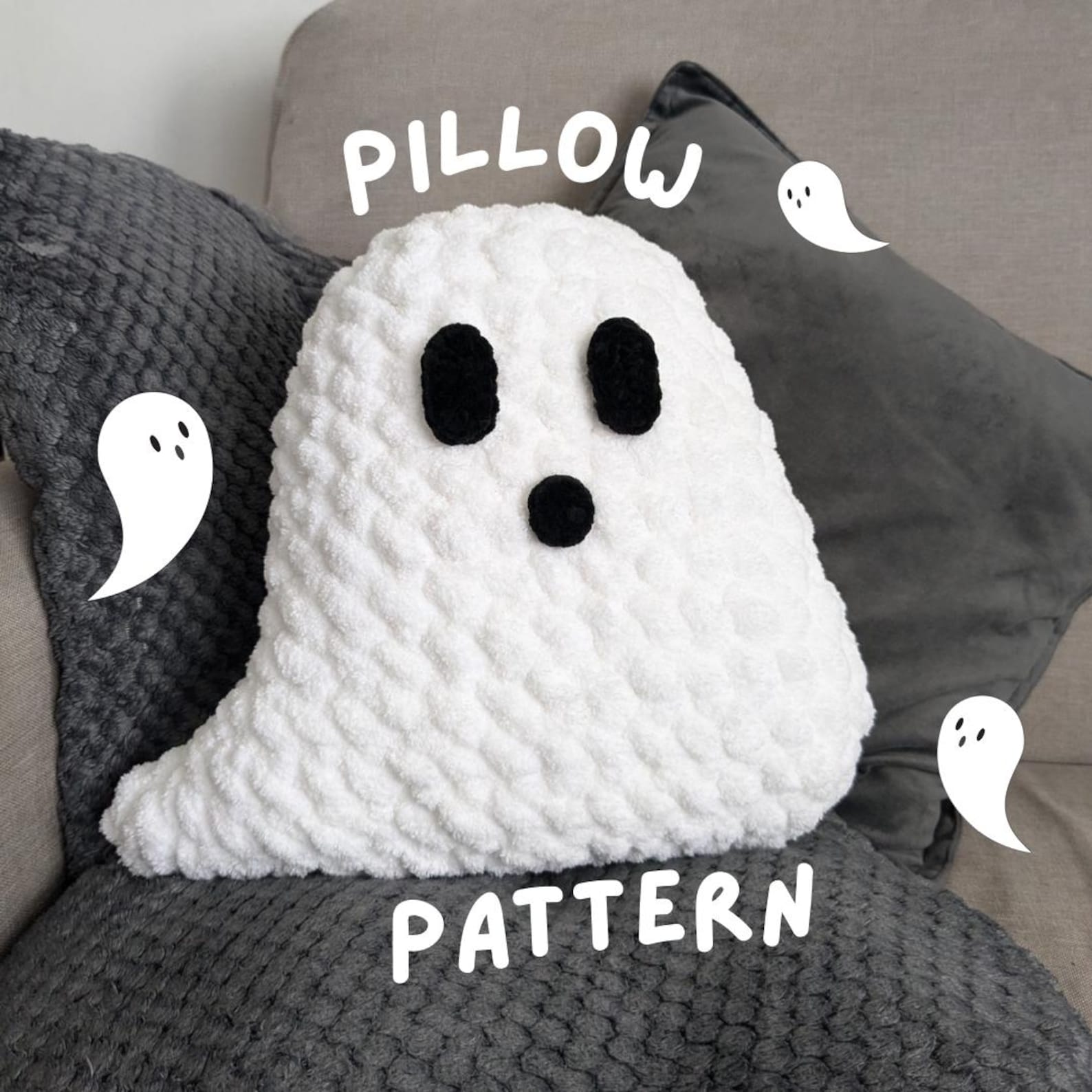 Ghost Pillow Crochet Pattern