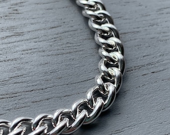 925 sterling silver classic curb link handmade chain bracelet | link bracelet | curb bracelet | sterling silver chain