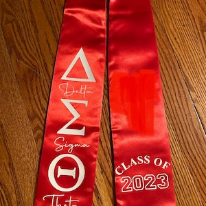 Graduation Stole-DST | Collegiate Graduation Stole | Custom Graduation Stole | Pre-Designed Stole | Class of 2023