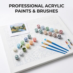 Custom Paint by Numbers Kit from Your Photo | Personalised Pet Portrait, Couple & Family Painting | Craft Kit for Adults image 9
