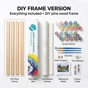 Custom Paint by Numbers Kit from Your Photo | Personalised Pet Portrait, Couple & Family Painting | Craft Kit for Adults image 5