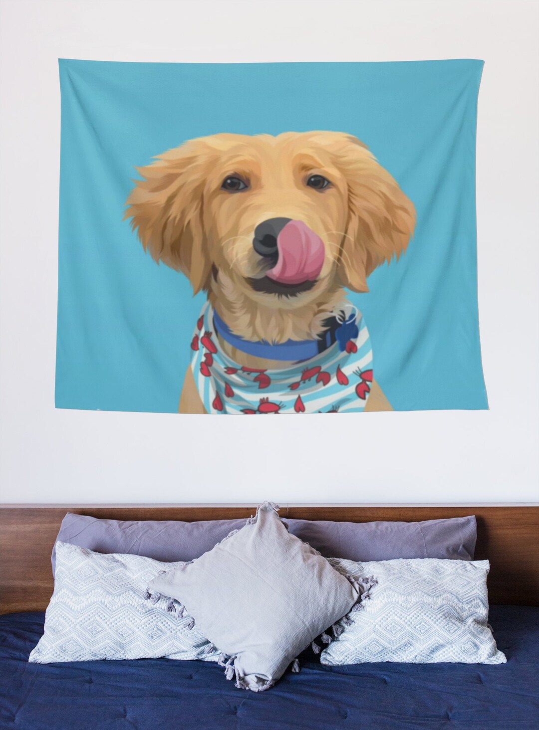 Pet Tapestry Custom Dog Tapestry Dog Cat Wall Tapestry Indoor Pet Wall