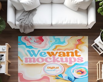 Maqueta de alfombra para Canva