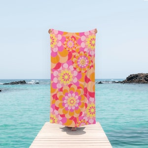 PSD Beach Towel Mockup, Rectangular 30x60 Beach Towel Photoshop Smart Object Template