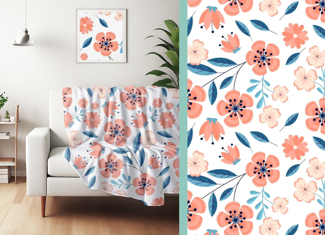 Canva Blanket Mockup White Fleece Blanket on Couch Mock Up Etsy