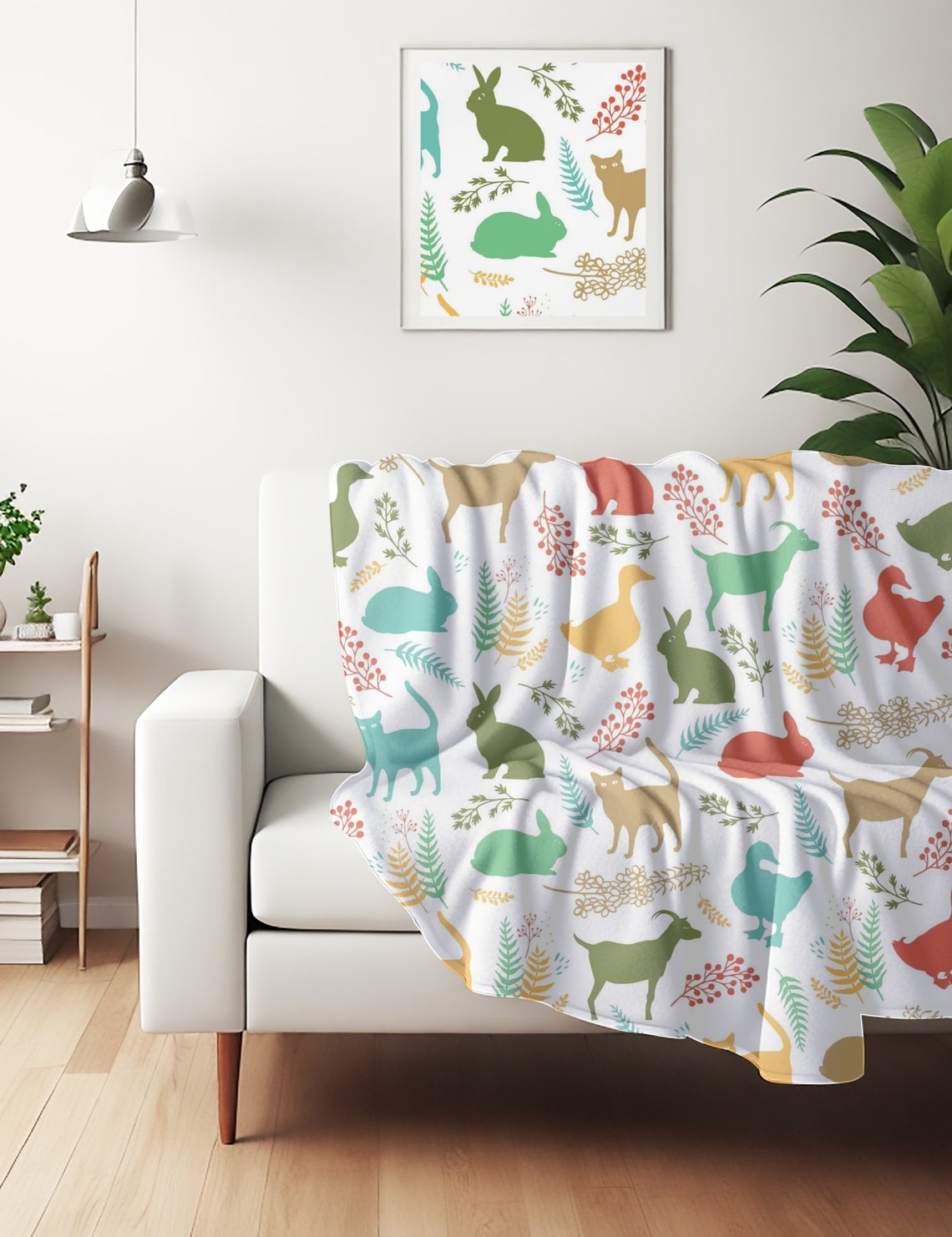 Canva blanket mockup white fleece blanket on couch mock up etsy