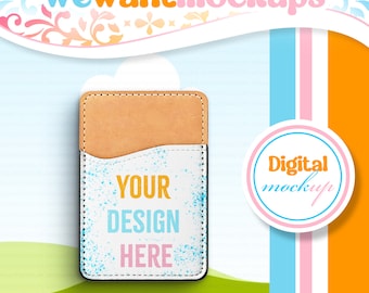Maqueta de billetera de tarjeta telefónica para Canva