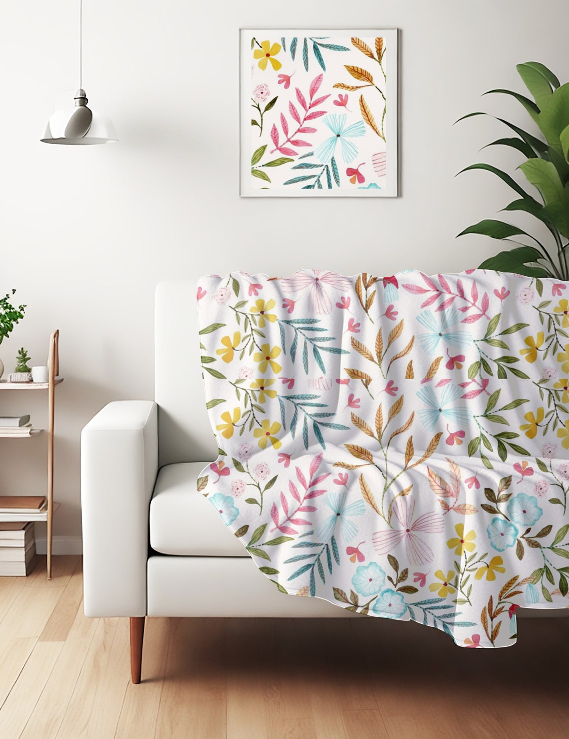 Canva Blanket Mockup White Fleece Blanket on Couch Mock Up Etsy