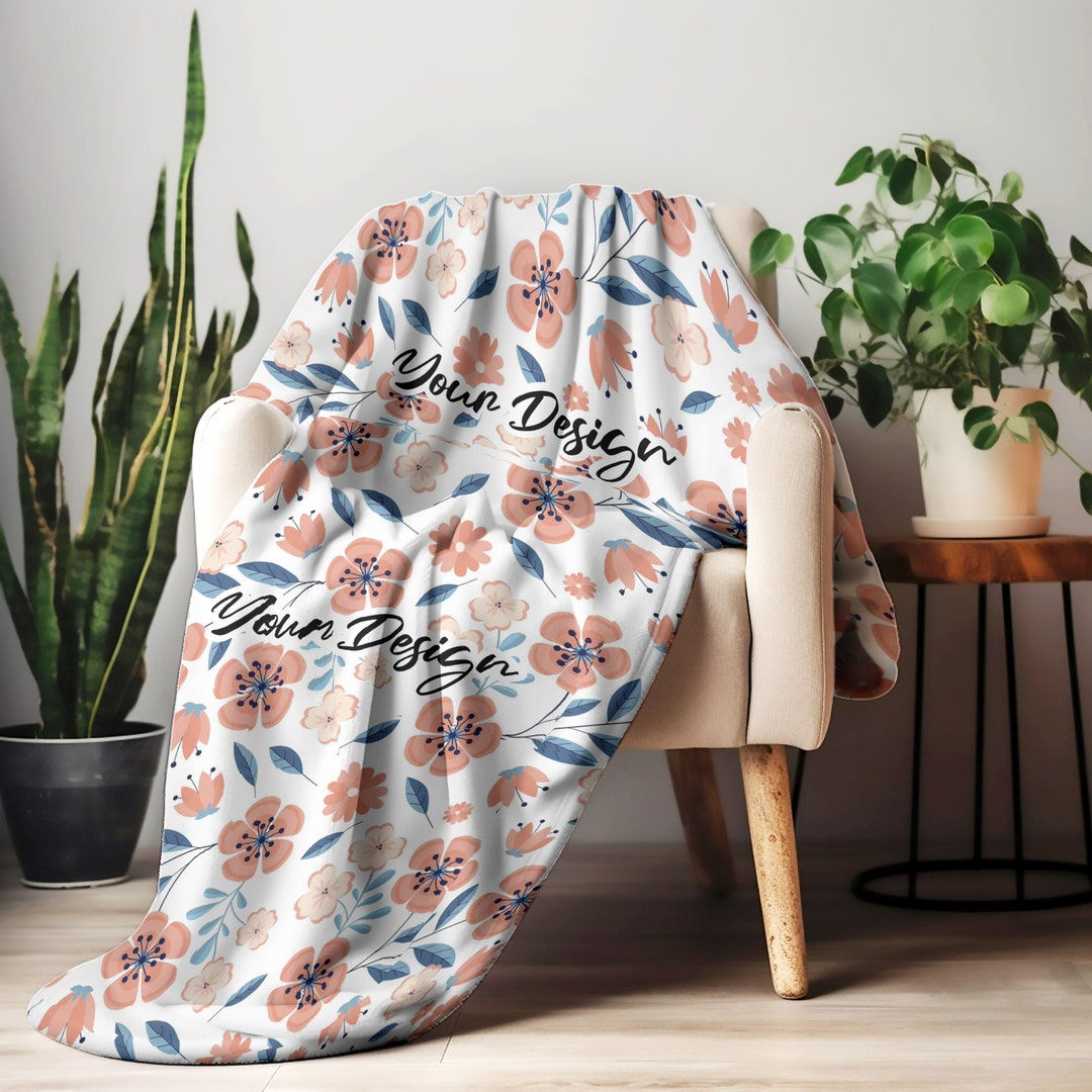 Fleece Blanket Mock up 50 X 60 Fleece Blanket Mockup on - Etsy