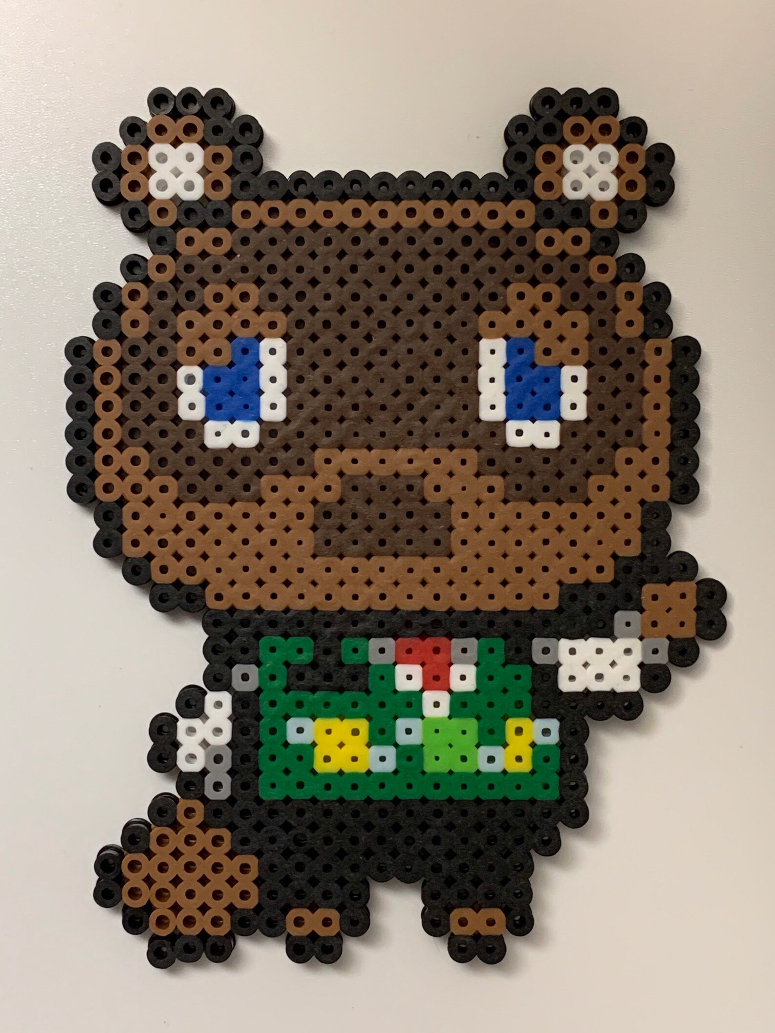Tom Nook From Animal Crossing Made With Perler Beads | Etsy
