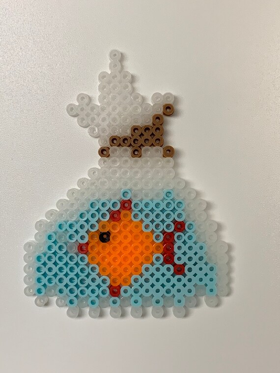 A Fish In A Bag made with Perler Beads Etsy