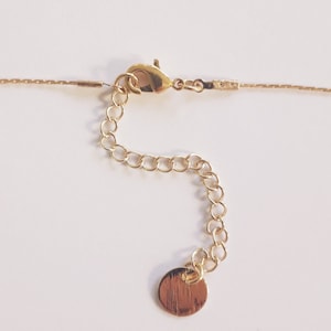 Ultra thin short necklace made of Miyuki pearls mounted on a fine gold-plated Serpentine chain image 5