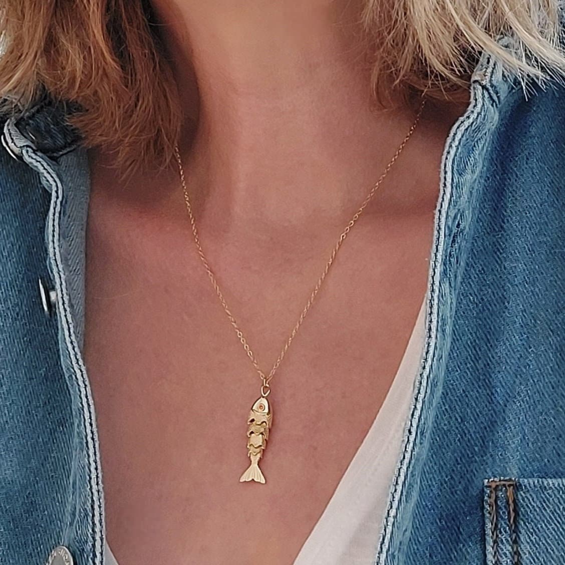 Collier Cordon Caoutchouc Noir 45,5 Cm Avec Pendentif Dauphin - Neuf Sans Emballage