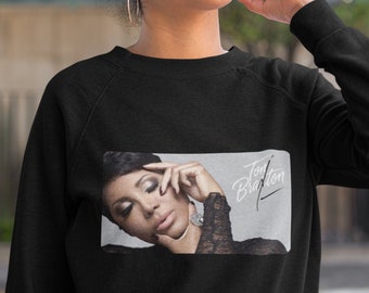 Toni Braxton Unisex Crewneck Sweatshirt | African American Shirt | Black Woman Top | Actress | Musician | Afro Girl | Women Clothing