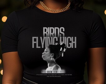 Nina Simone Unisex Tee | Singer | Icon | Black Woman Shirt | Black Girl Tshirt | Black History | Afro Women T-shirt | African American Gifts
