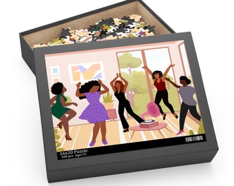 Day Party Puzzle | African American Puzzles | Black Girl Puzzle | Black Woman Puzzle | Jigsaw Puzzle | African American Gifts | Black Art