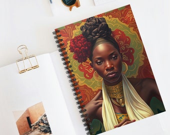 Coated in Chocolate Spiral Notebook | Black Girl Notebook | African American Spiral Notebook | Black Woman Notebook | Black Girl Magic