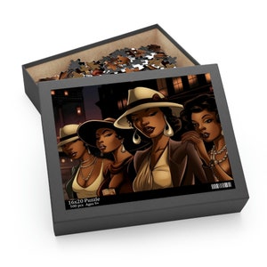 Black Woman Art | African American Puzzles | Black Girl Puzzle | Black Woman Puzzle | Jigsaw Puzzle | African American Gifts | Black Art