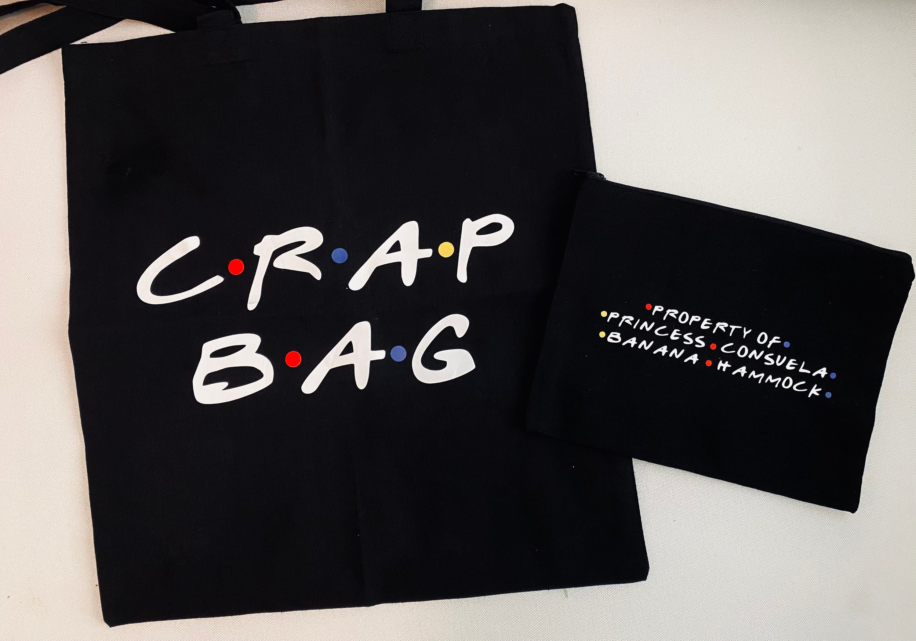 FRIENDS Crap Bag Tote Bag and Princess Consuela Inspired Pouch Etsy UK