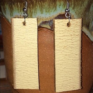 Upcycled Leather Earrings