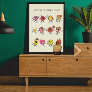 How Are You Feeling Today Poster Emotions Art Prints, Mood and Feelings ...