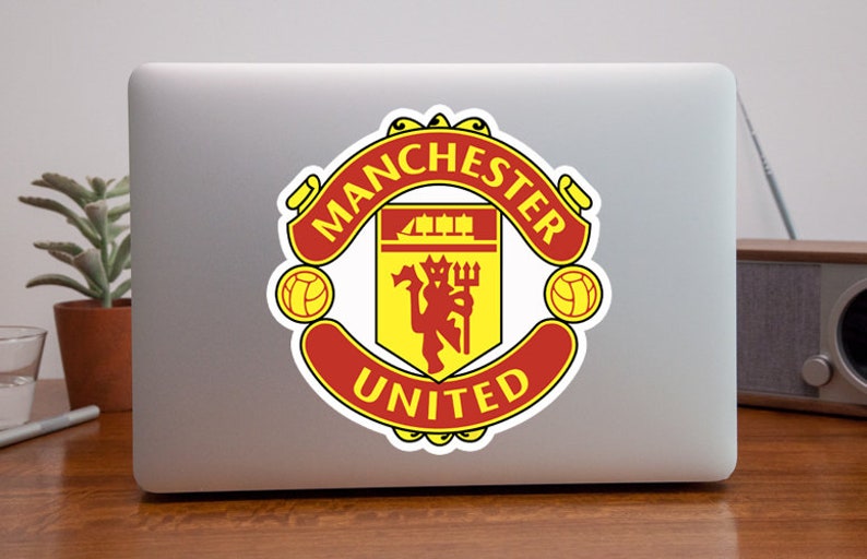 Manchester United Logo Sticker Vinyl Decal 10 Sizes Etsy