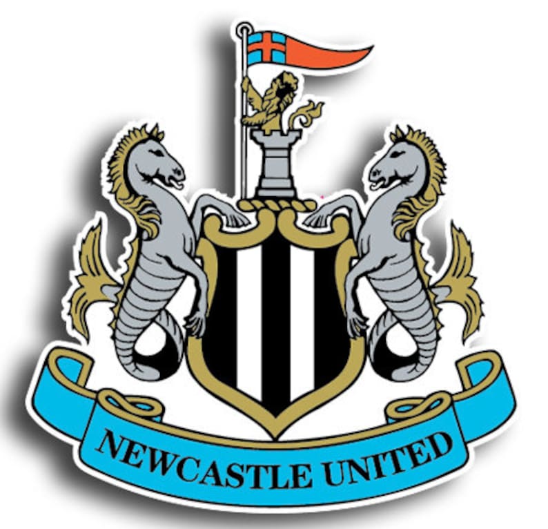 Newcastle United FC Logo Sticker Vinyl Decal 10 Sizes Etsy