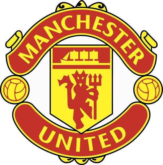 Manchester United Logo Sticker Vinyl Decal 10 Sizes Etsy