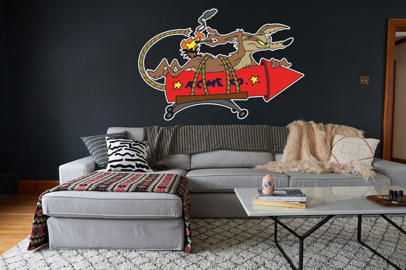 Adesivo Auto Cartoon Wile E. Coyote ACME - Decalcomania Vinile 13x8.8 Cm - Foto 12