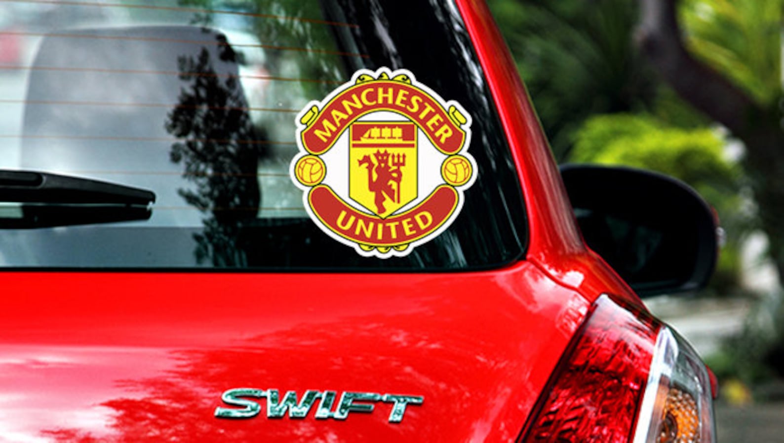Manchester United Logo Sticker Vinyl Decal 10 Sizes Etsy