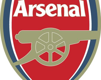Arsenal on the wall sticker decal 5 x 3 Arsenal on the wall sticker decal 5 x 3