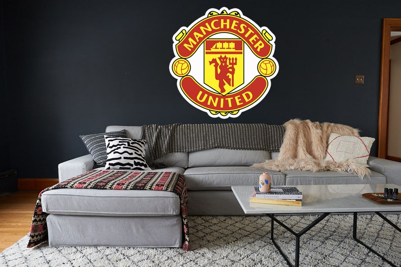Manchester United Logo Sticker Vinyl Decal 10 Sizes Etsy