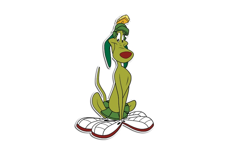 Marvin the Martian Dog Sticker / K-9 Looney Tunes Alien Dog - Etsy